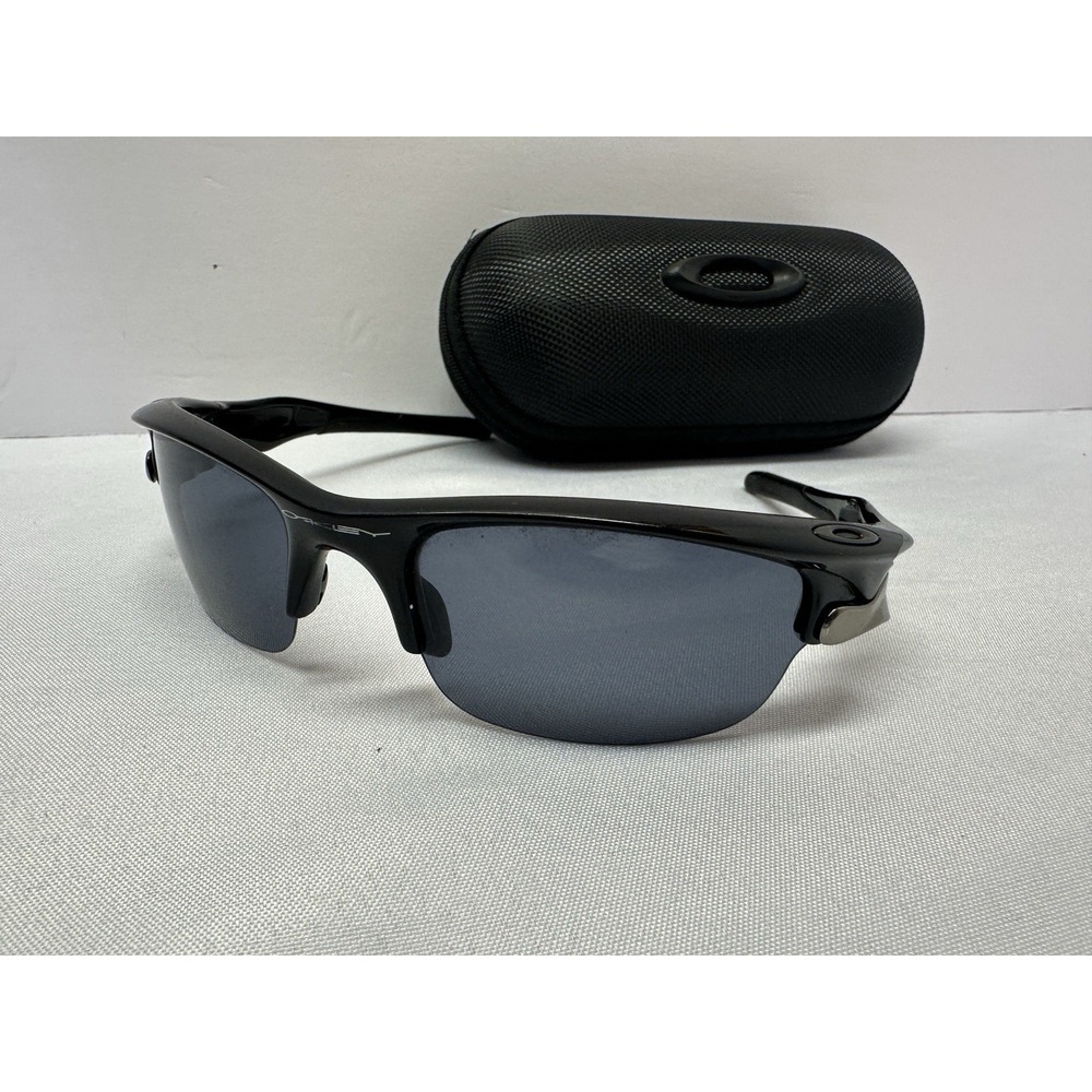 Oakley Men's Sunglasses Flak OO9295-07 Polished Black, Black Polarized Lens